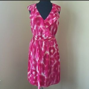 Lovely Pink Tie and Dye Ann Taylor dress